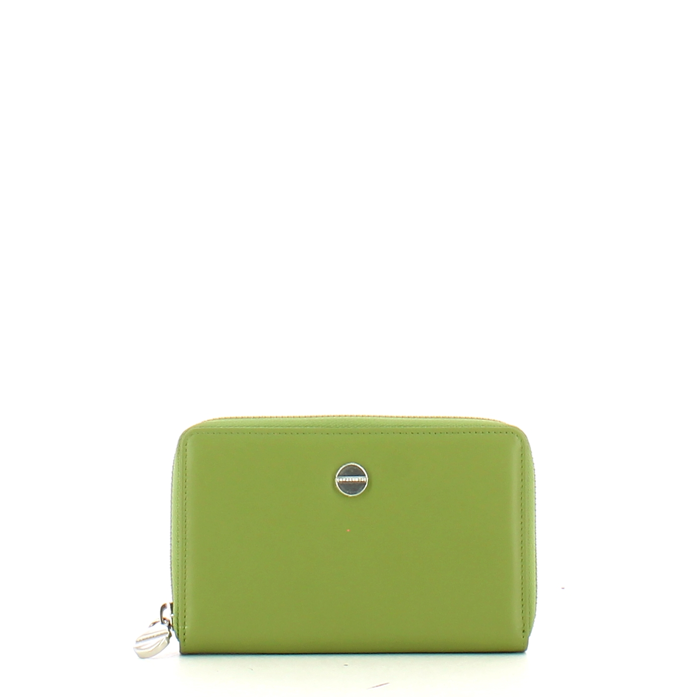 Borbonese Portafoglio Medium RFID Zip Around Verde Militare OP Naturale - 1