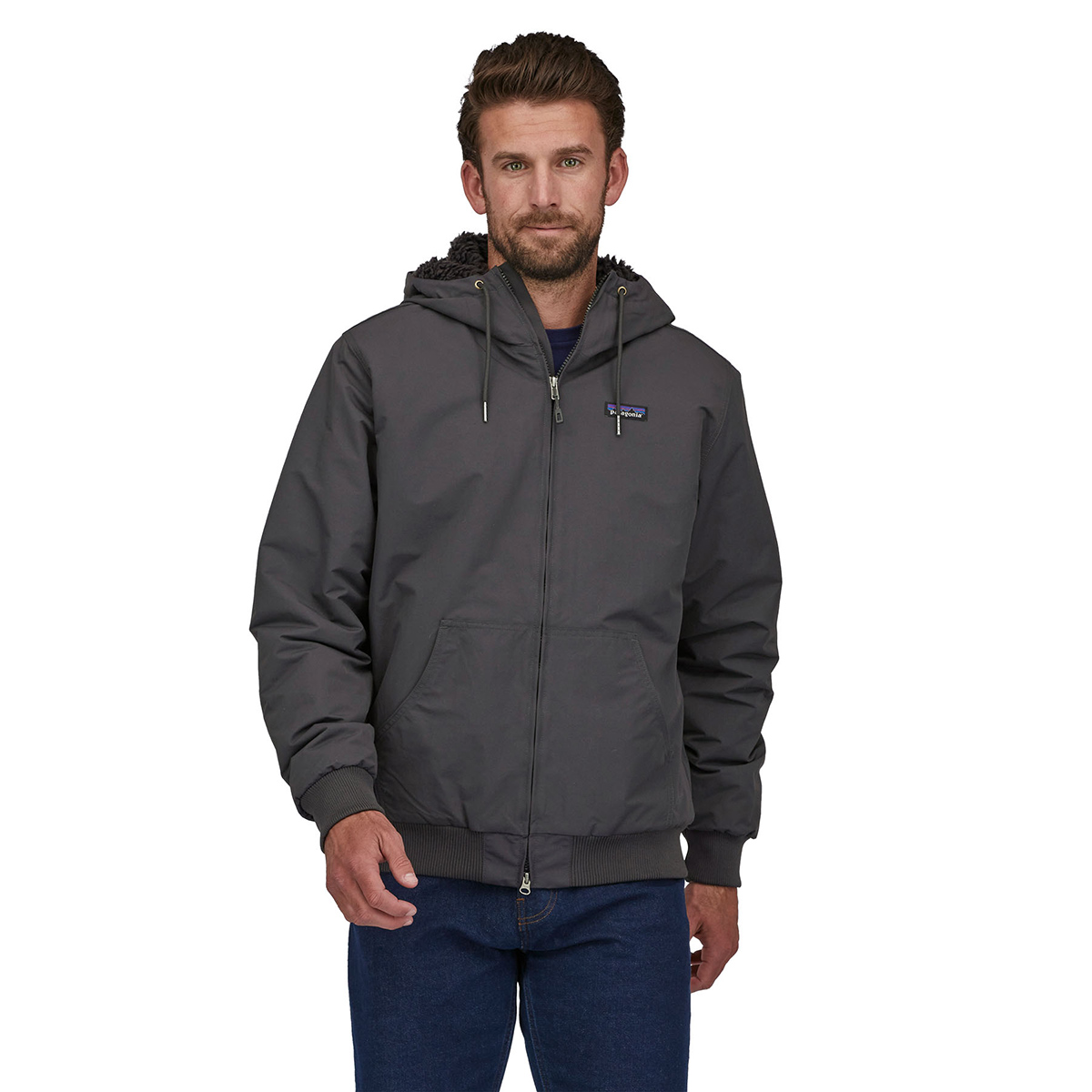 Men's Lined Isthmus Hoody Ink Black - 2