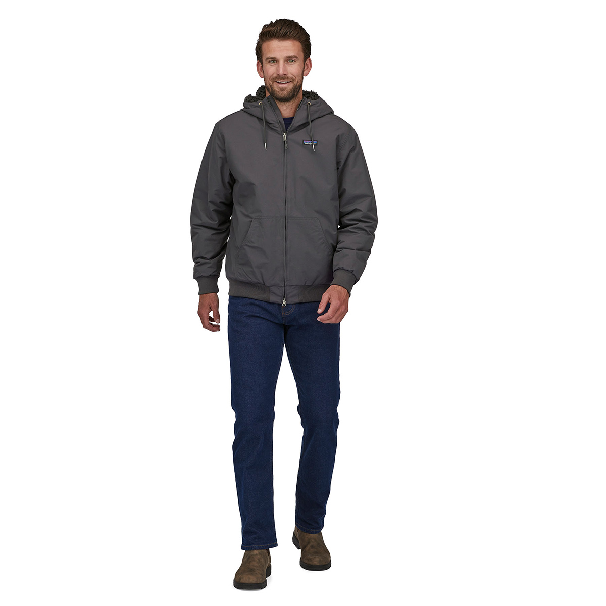 Men's Lined Isthmus Hoody Ink Black - 4