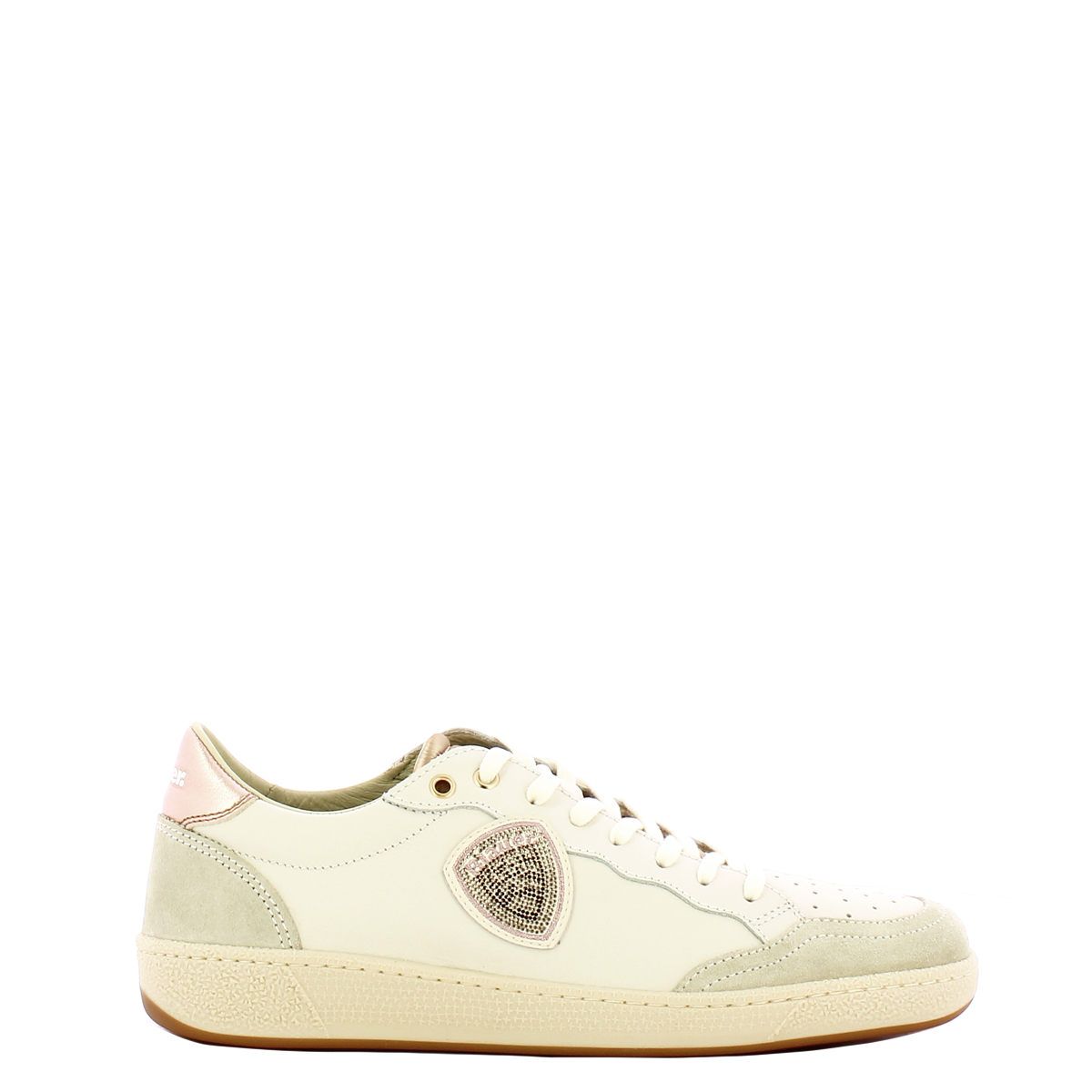 Sneakers Olympia 11 suede White Nude