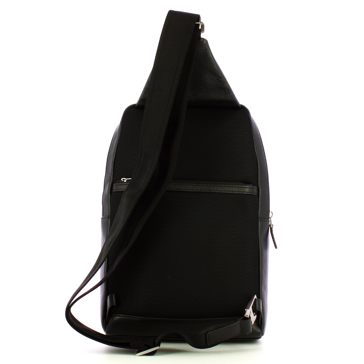 Monospalla in pelle Nero