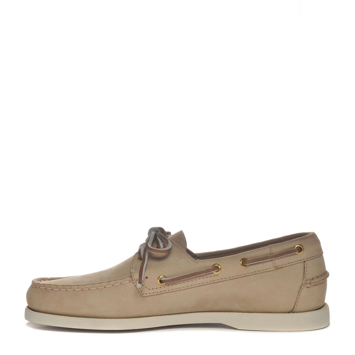 Scarpa da barca Portland Nubuck Beige Camel Beige