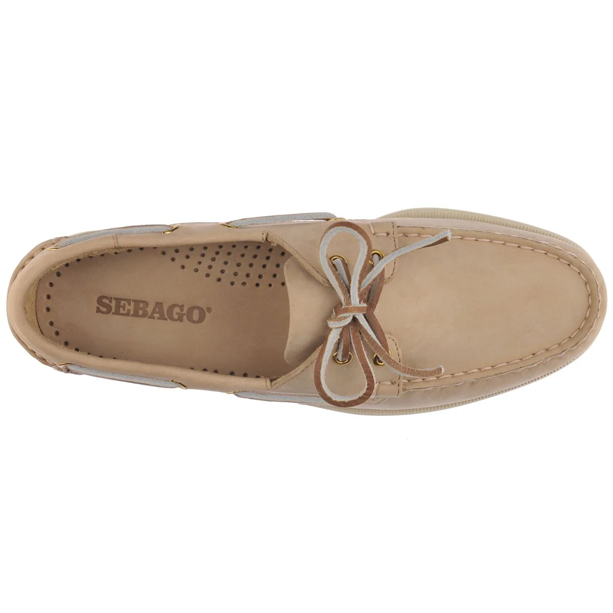 Scarpa da barca Portland Nubuck Beige Camel Beige