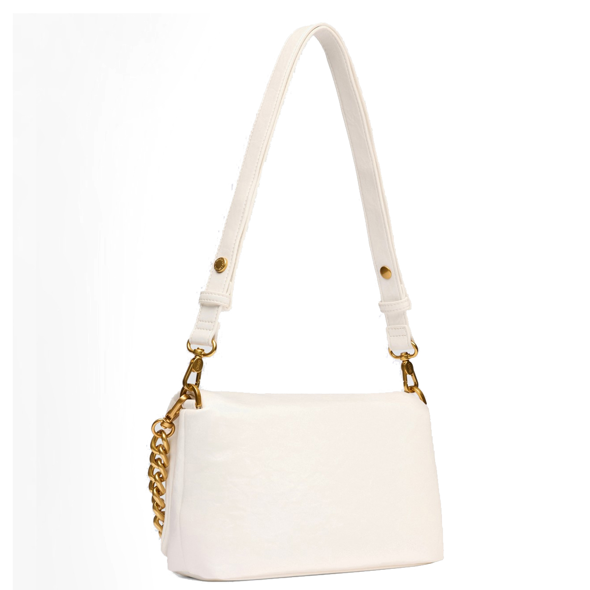 Borsa a spalla LaPuffy piccola Off White - 3