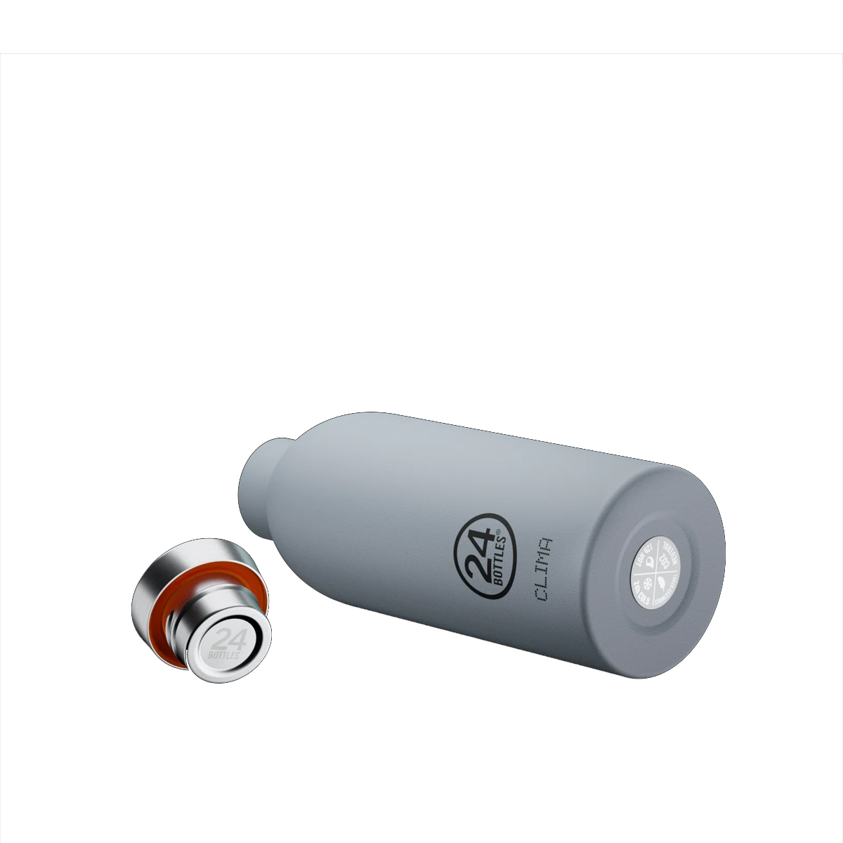 24 Bottles Clima Bottle Stone Formal Grey 500 ml - 3 24 Bottles Clima Bottle Stone Formal Grey 500 ml - 3