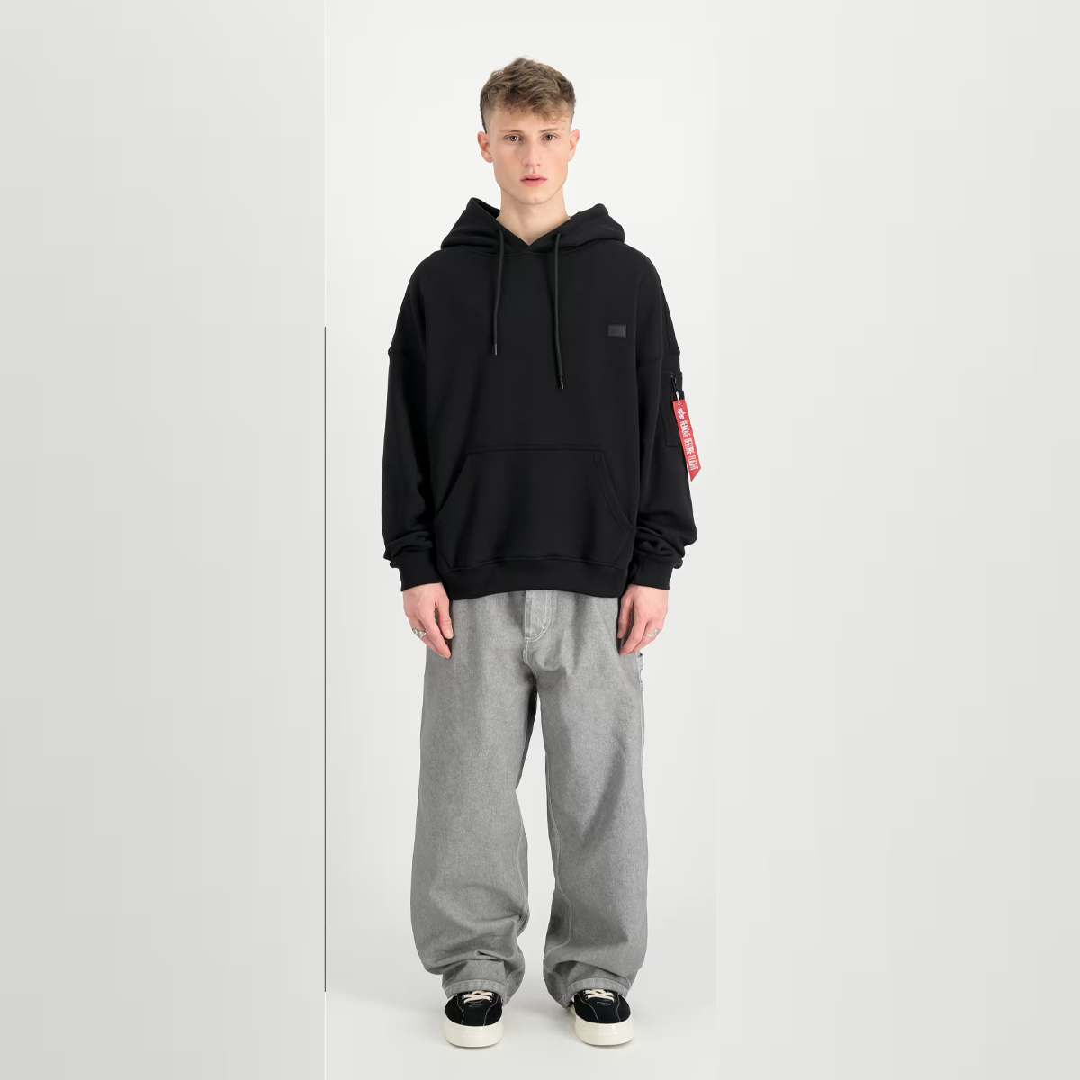 ALIN Felpa Alpha Essentials RL Black - 3 ALIN Felpa Alpha Essentials RL Black - 3