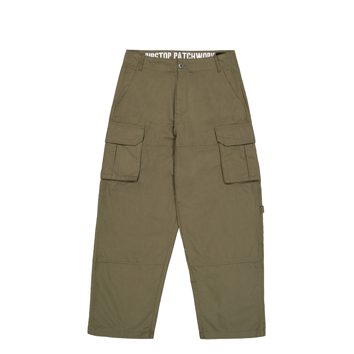 ALIN Pantaloni Ripstop Patchwork Dark Olive - 1 ALIN Pantaloni Ripstop Patchwork Dark Olive - 1