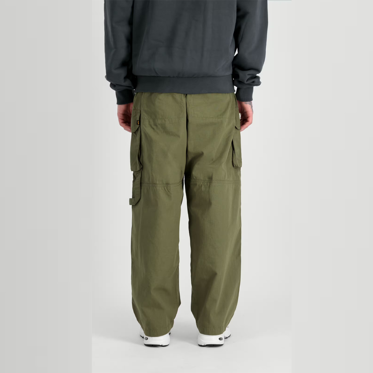 ALIN Pantaloni Ripstop Patchwork Dark Olive - 3 ALIN Pantaloni Ripstop Patchwork Dark Olive - 3
