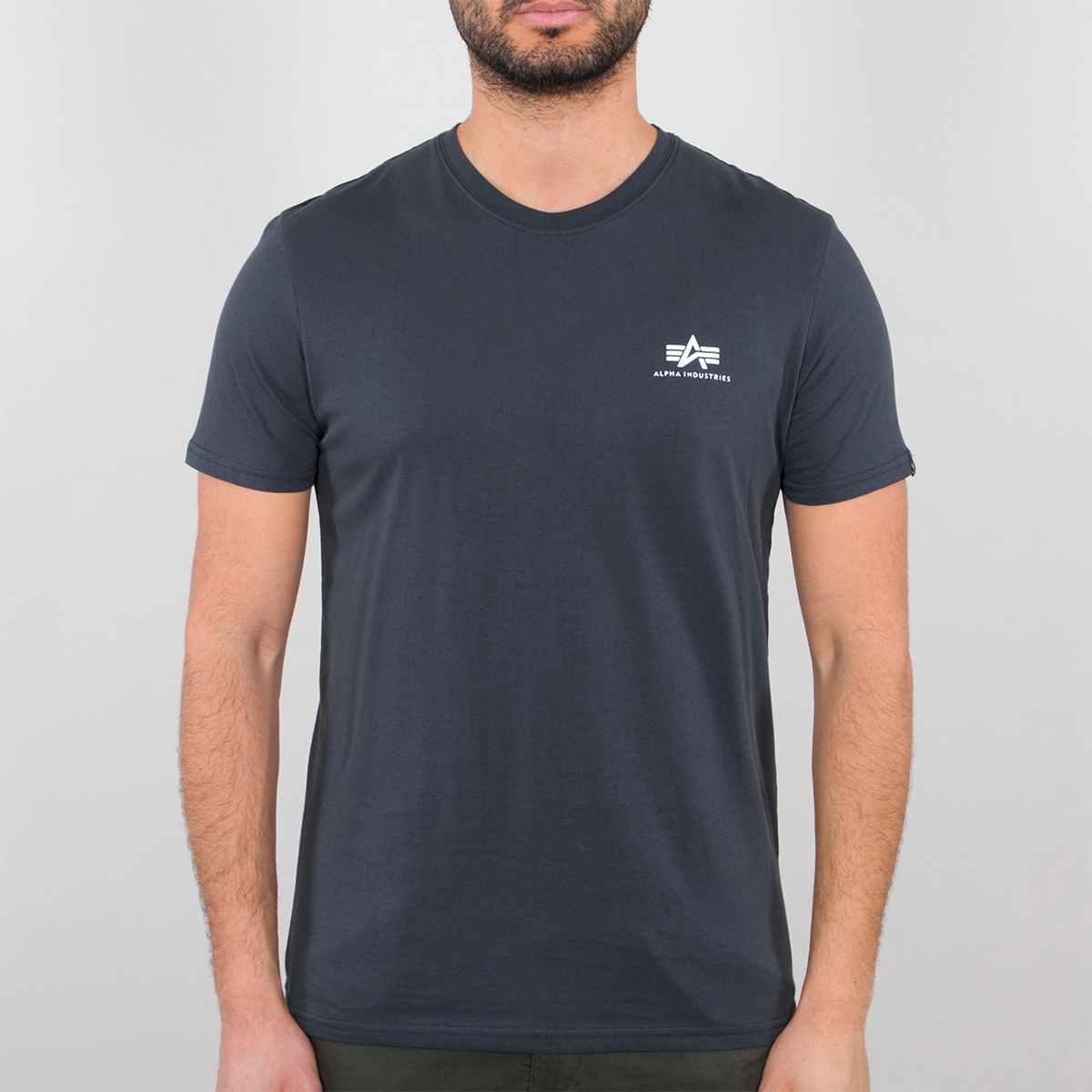 ALIN T-Shirt Basic T Small Logo Navy - 2 ALIN T-Shirt Basic T Small Logo Navy - 2