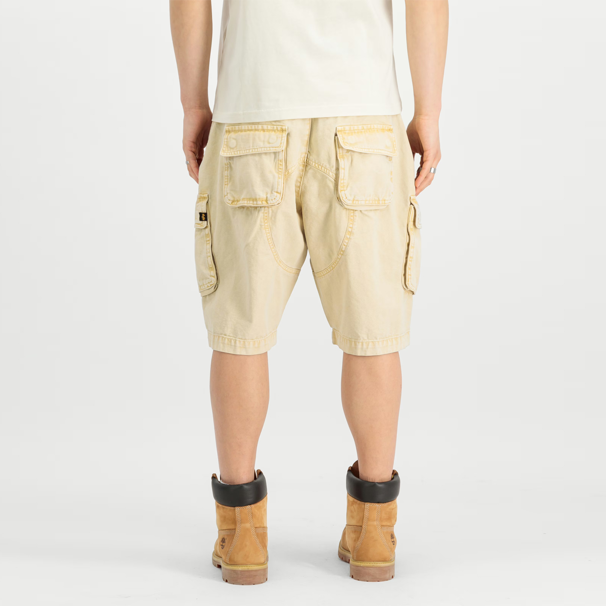 Alpha Industries Pantaloncini Canvas Acid Vintage White - 6 Alpha Industries Pantaloncini Canvas Acid Vintage White - 6