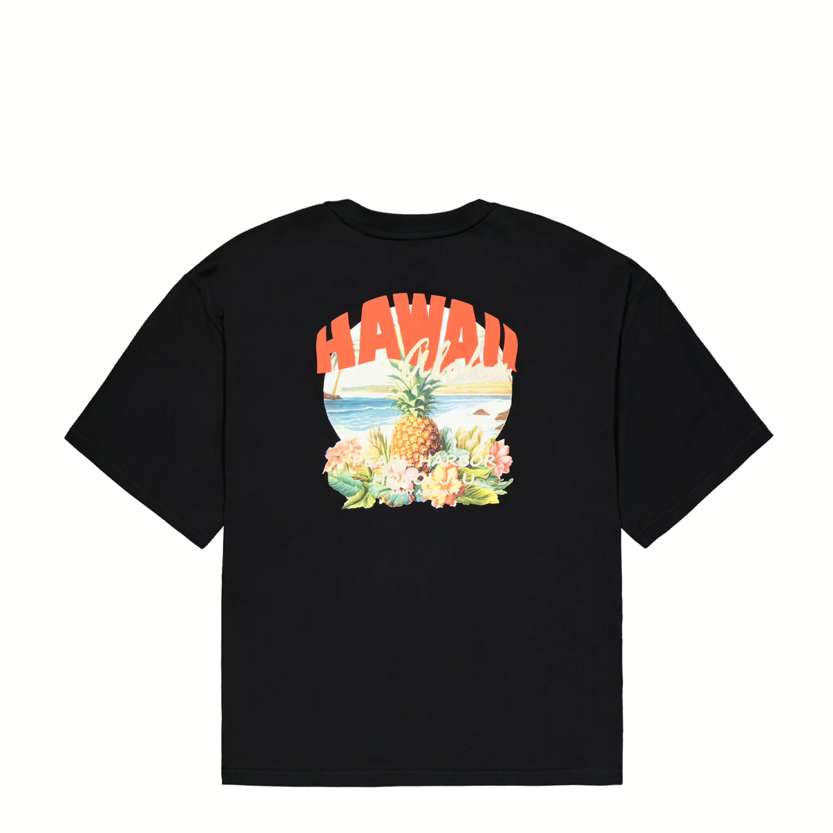Alpha Industries T-Shirt Hawaii Aloha Back Print Black - 7 Alpha Industries T-Shirt Hawaii Aloha Back Print Black - 7