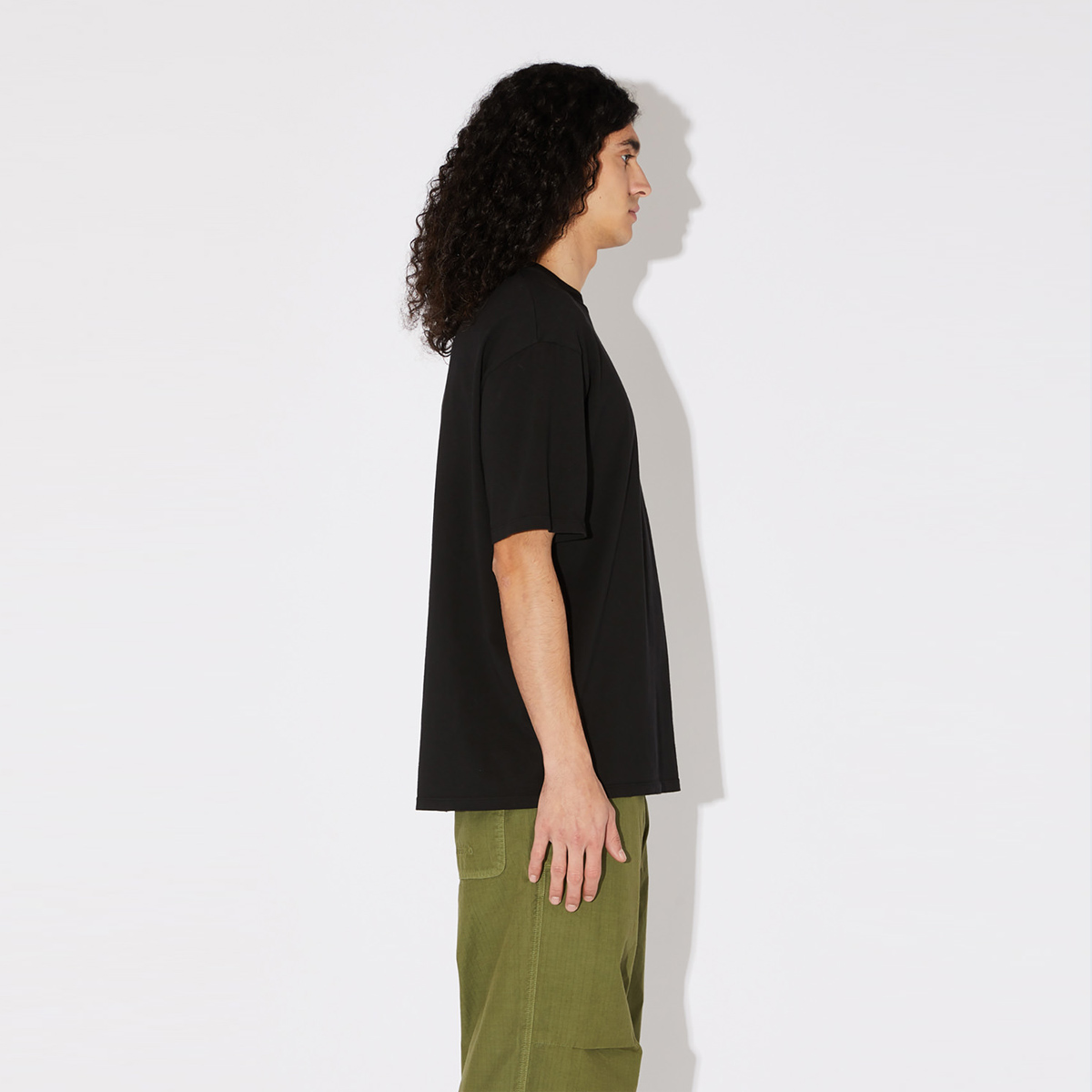 Amish T-Shirt micrologo Washed Black - 6 Amish T-Shirt micrologo Washed Black - 6
