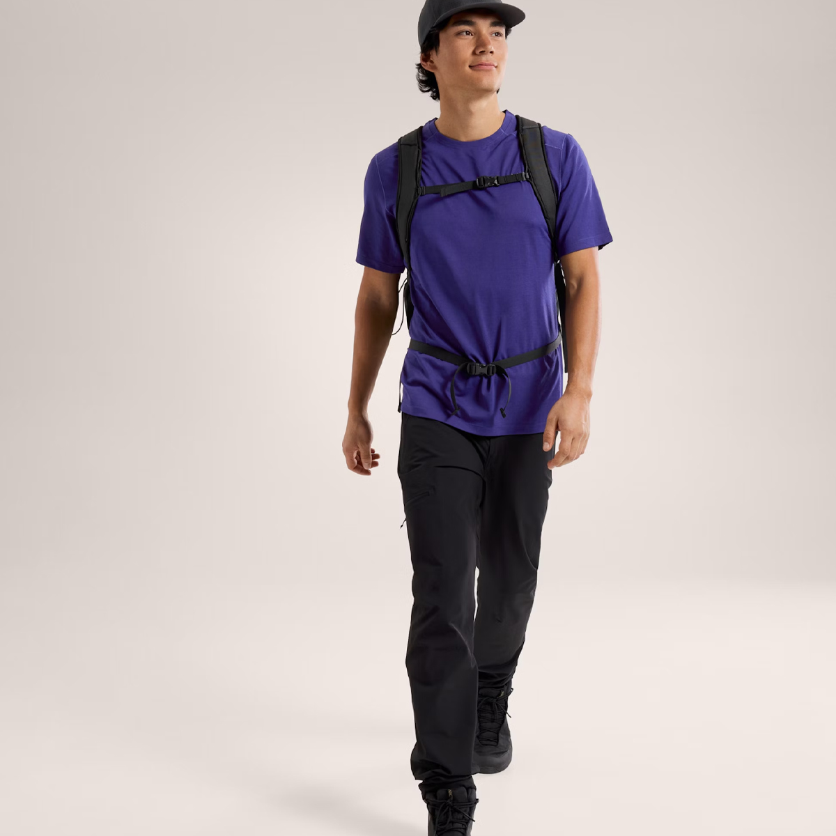 Arc'Teryx T-Shirt Cormac Crew Soulsonic Heather - 4 Arc'Teryx T-Shirt Cormac Crew Soulsonic Heather - 4