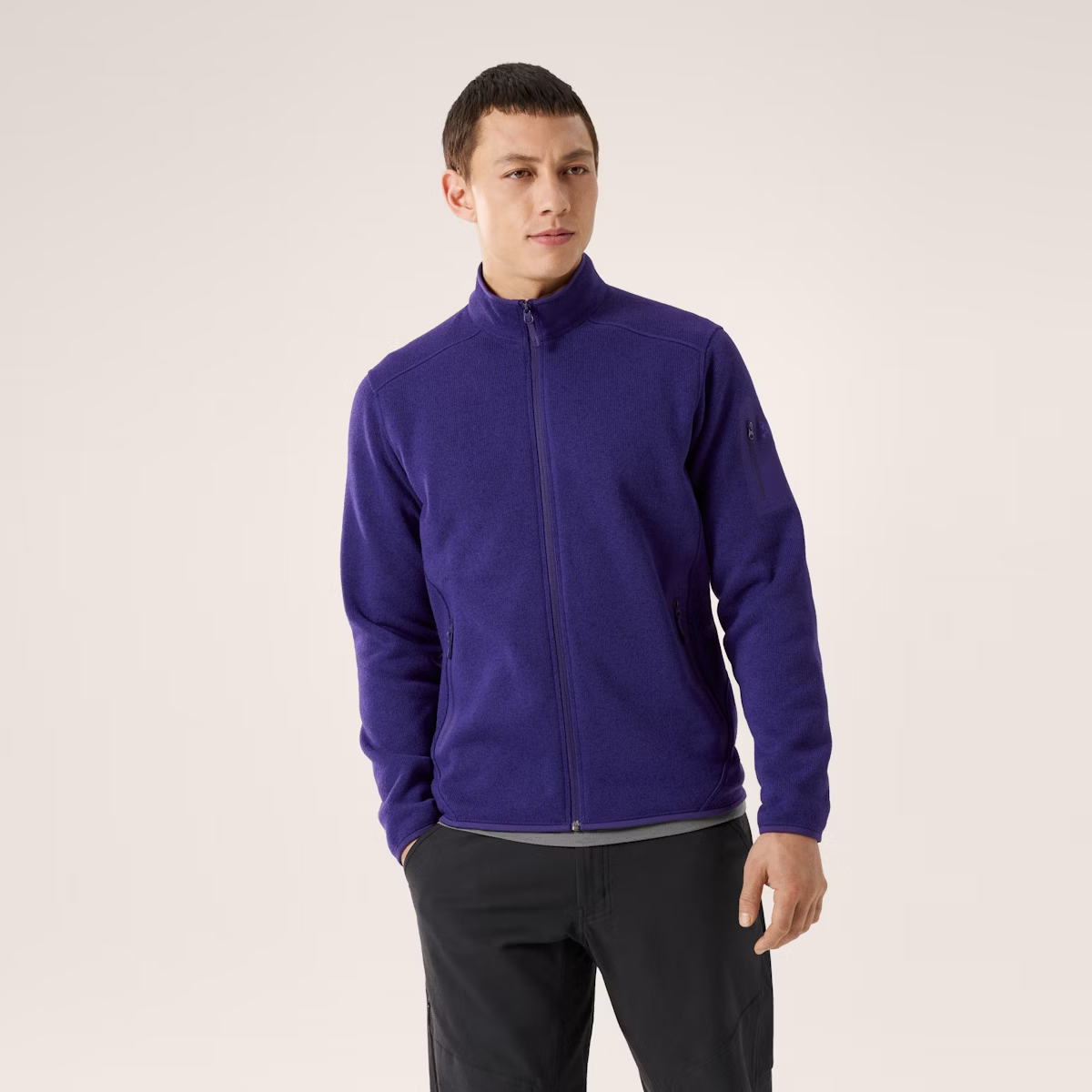 Arc'Teryx Felpa Covert Cardigan Soulsonic Heather - 3 Arc'Teryx Felpa Covert Cardigan Soulsonic Heather - 3