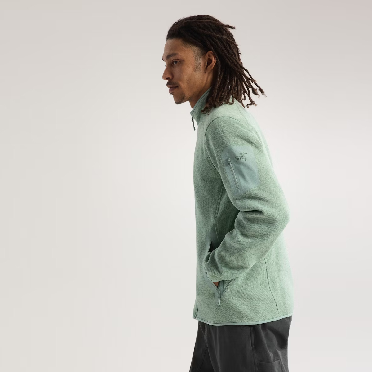 Arc'Teryx Felpa Covert Cardigan Stone Green Heather - 4 Arc'Teryx Felpa Covert Cardigan Stone Green Heather - 4
