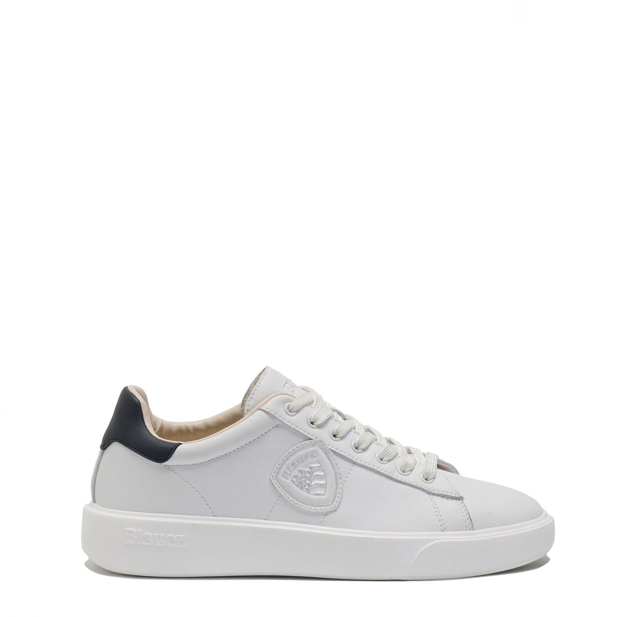Blauer Sneakers Buck 01 White Navy - 1 Blauer Sneakers Buck 01 White Navy - 1
