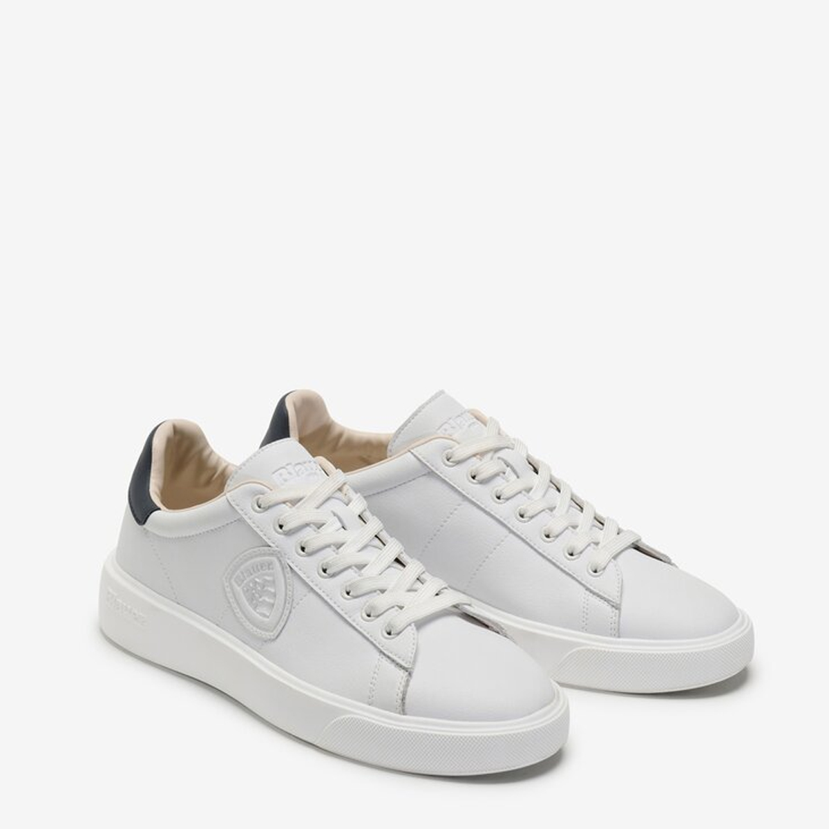 Blauer Sneakers Buck 01 White Navy - 2 Blauer Sneakers Buck 01 White Navy - 2