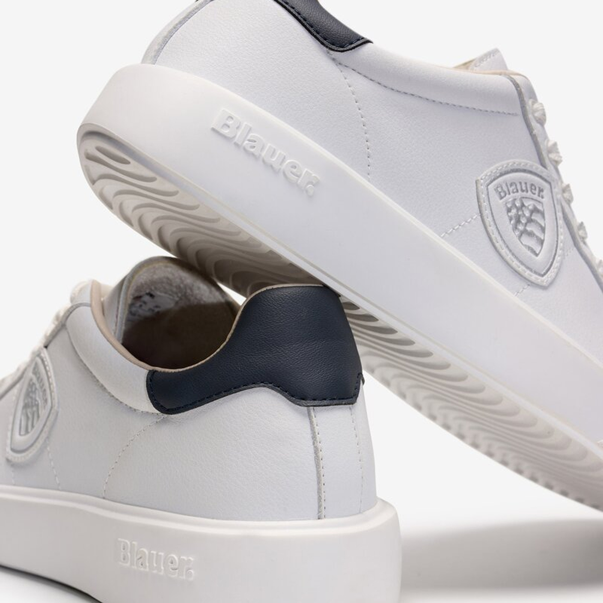 Blauer Sneakers Buck 01 White Navy - 4 Blauer Sneakers Buck 01 White Navy - 4