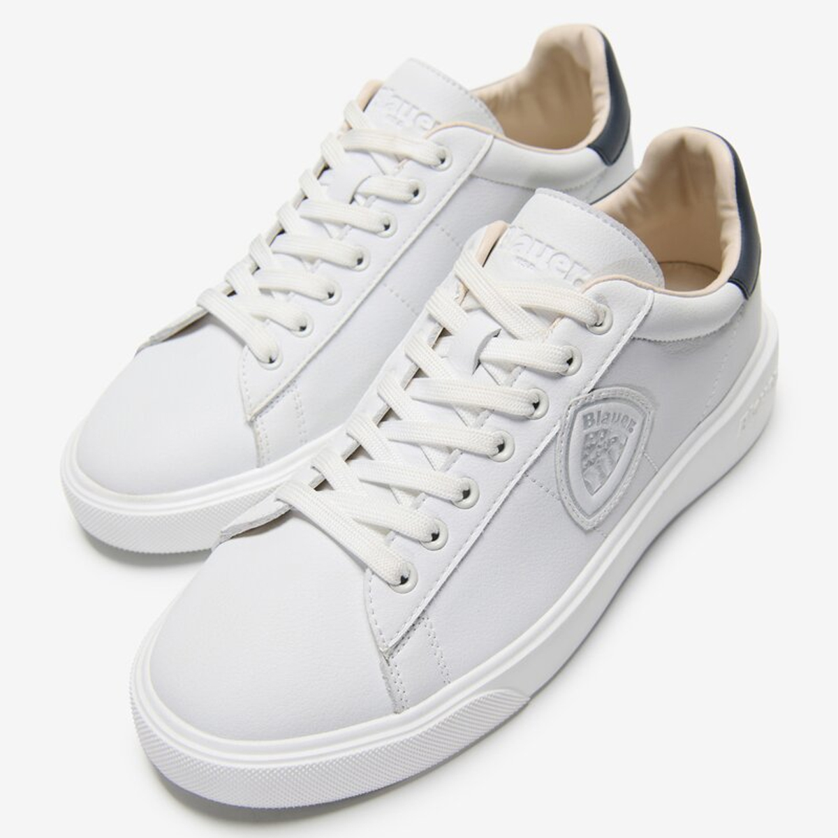 Blauer Sneakers Buck 01 White Navy - 5 Blauer Sneakers Buck 01 White Navy - 5