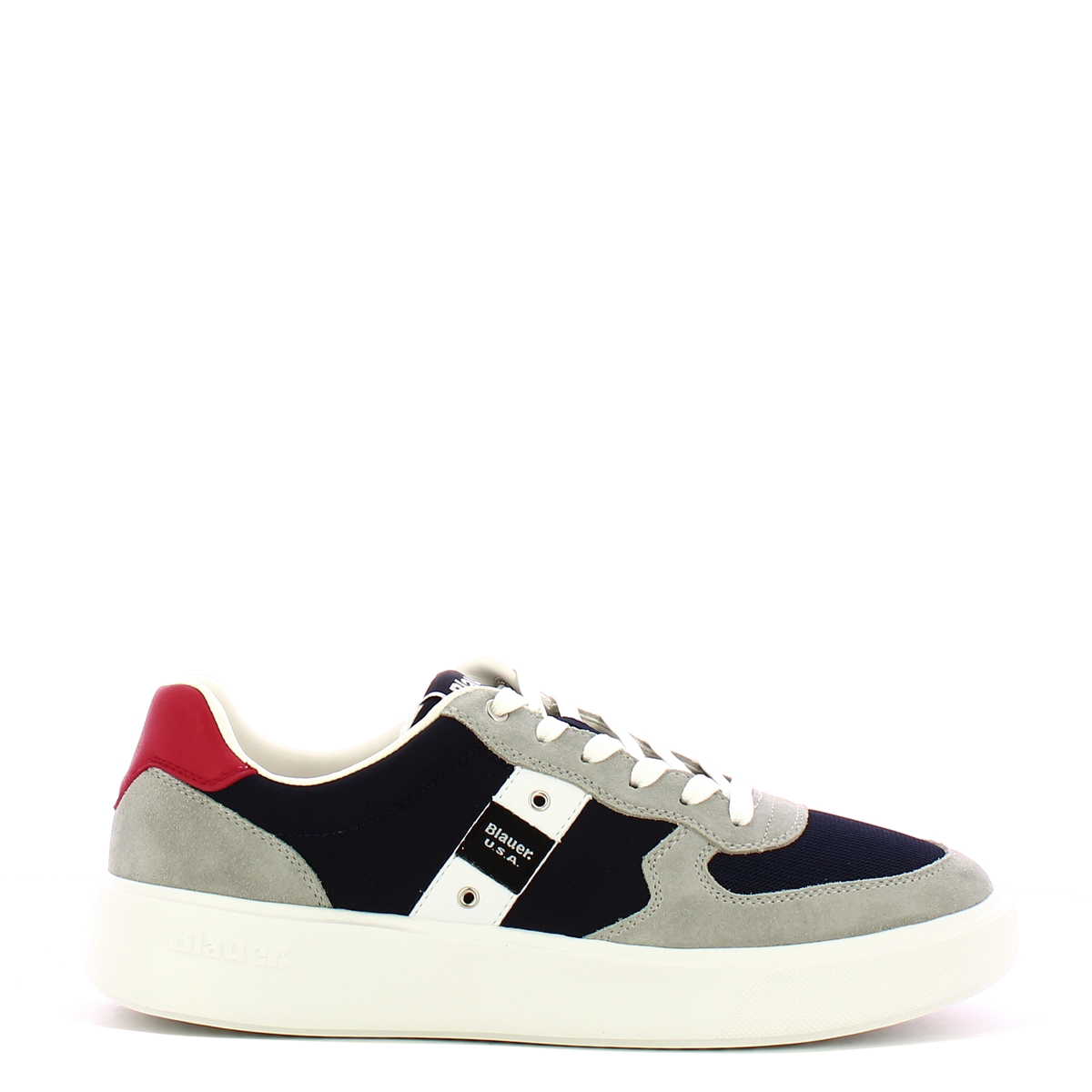 Blauer Sneakers Buck 02 Grey Navy - 1 Blauer Sneakers Buck 02 Grey Navy - 1
