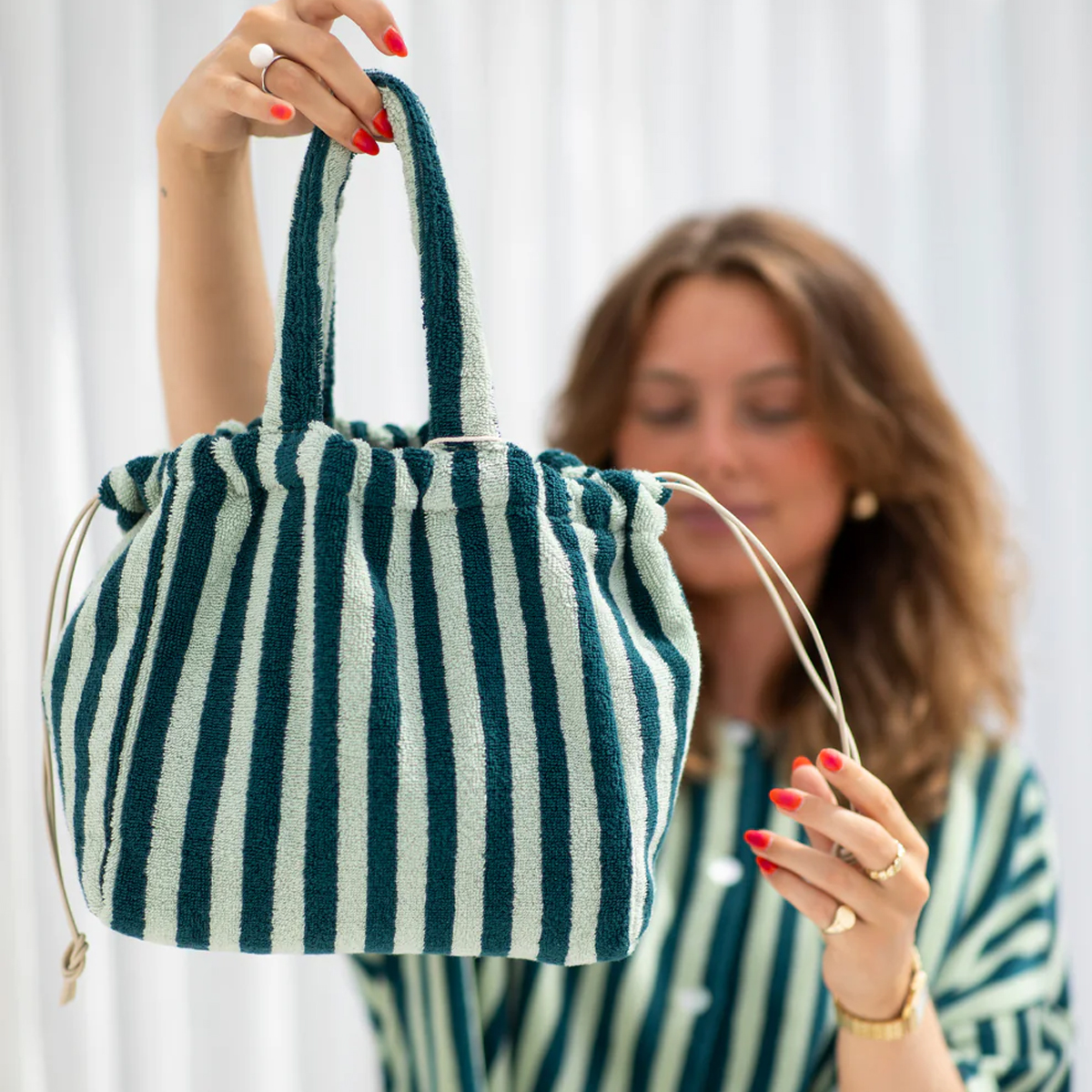 BON Borsa a mano Naram Small Sea Foam Deep Teal - 2