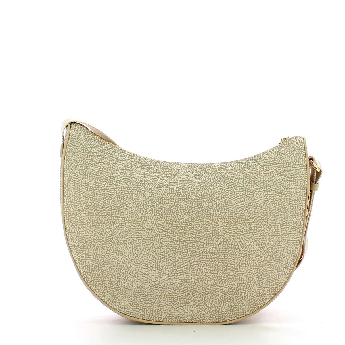 Borbonese Borsa Luna Bag Middle in Nylon Riciclato Sabbia - 3 Borbonese Borsa Luna Bag Middle in Nylon Riciclato Sabbia - 3