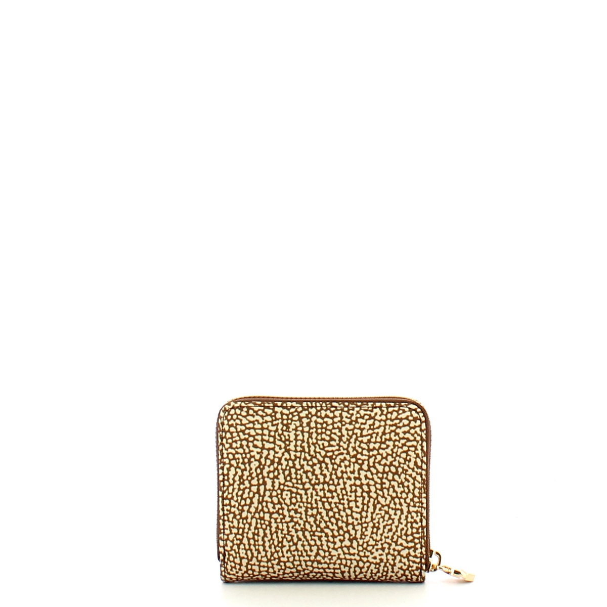 Borbonese Portafoglio Medium RFID Zip Around in Nylon Riciclato Beige Marrone - 2 Borbonese Portafoglio Medium RFID Zip Around in Nylon Riciclato Beige Marrone - 2