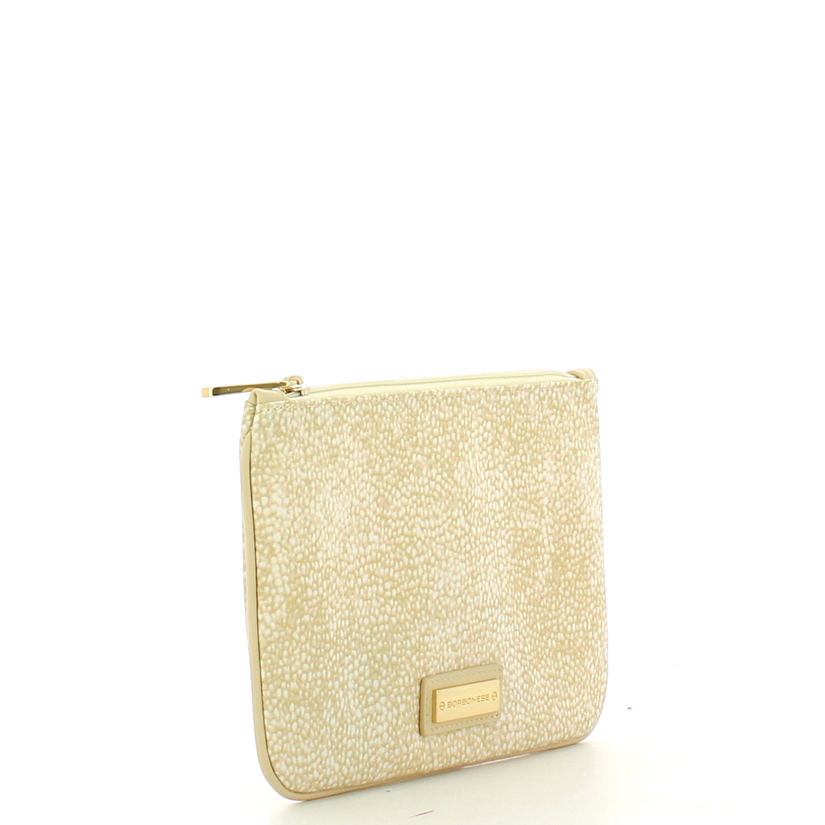 Borbonese Bustina piatta Porta Documenti Beige - 2