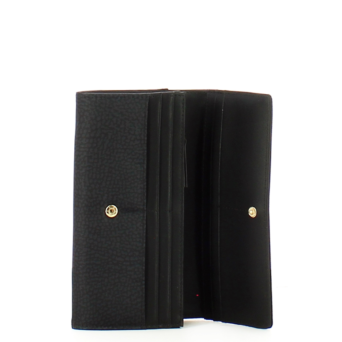 Borbonese Portafoglio Large RFID in Nylon Riciclato Dark Black - 3 Borbonese Portafoglio Large RFID in Nylon Riciclato Dark Black - 3