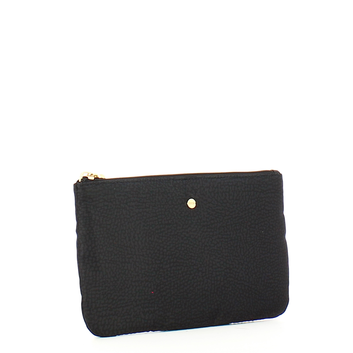 Borbonese Bustina Portadocumenti in Nylon Riciclato Dark Black - 2 Borbonese Bustina Portadocumenti in Nylon Riciclato Dark Black - 2