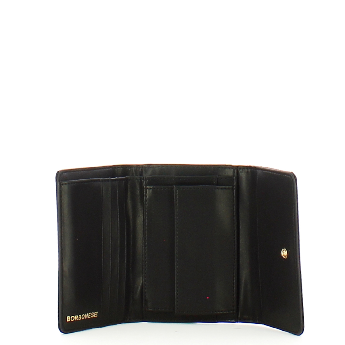 Borbonese Portafoglio Medium RFID in Nylon Riciclato Dark Black - 3 Borbonese Portafoglio Medium RFID in Nylon Riciclato Dark Black - 3