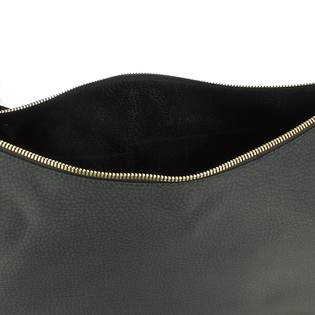 Borbonese Borsa Luna Bag Medium con taschino in Nylon Riciclato Dark Black - 4 Borbonese Borsa Luna Bag Medium con taschino in Nylon Riciclato Dark Black - 4