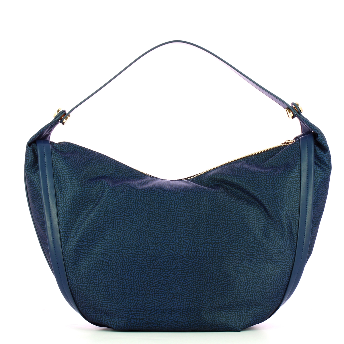 Borbonese Hobo Bag New Orbit Large Blu - 3 Borbonese Hobo Bag New Orbit Large Blu - 3