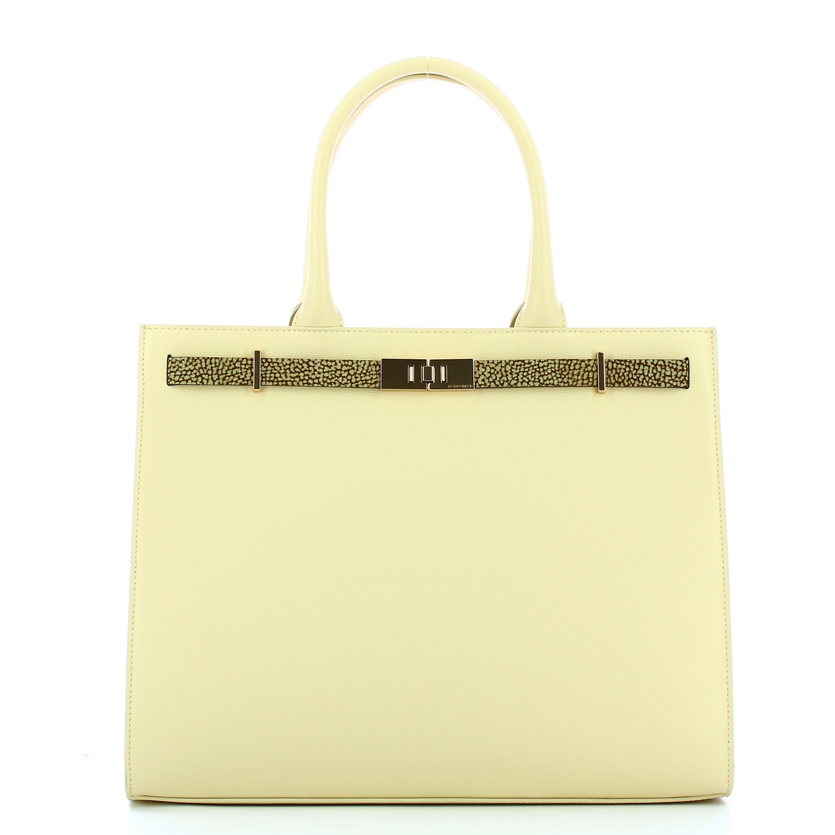 Borbonese Shopping Bag Out Of Office Butter - 1 Borbonese Shopping Bag Out Of Office Butter - 1