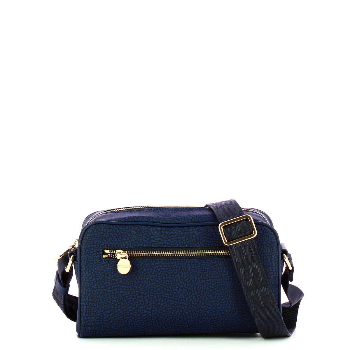 Borbonese Tracollina Small in Nylon Riciclato Blu - 1 Borbonese Tracollina Small in Nylon Riciclato Blu - 1