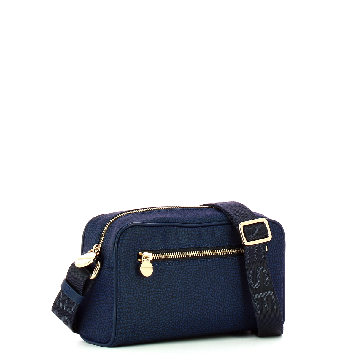 Borbonese Tracollina Small in Nylon Riciclato Blu - 2 Borbonese Tracollina Small in Nylon Riciclato Blu - 2