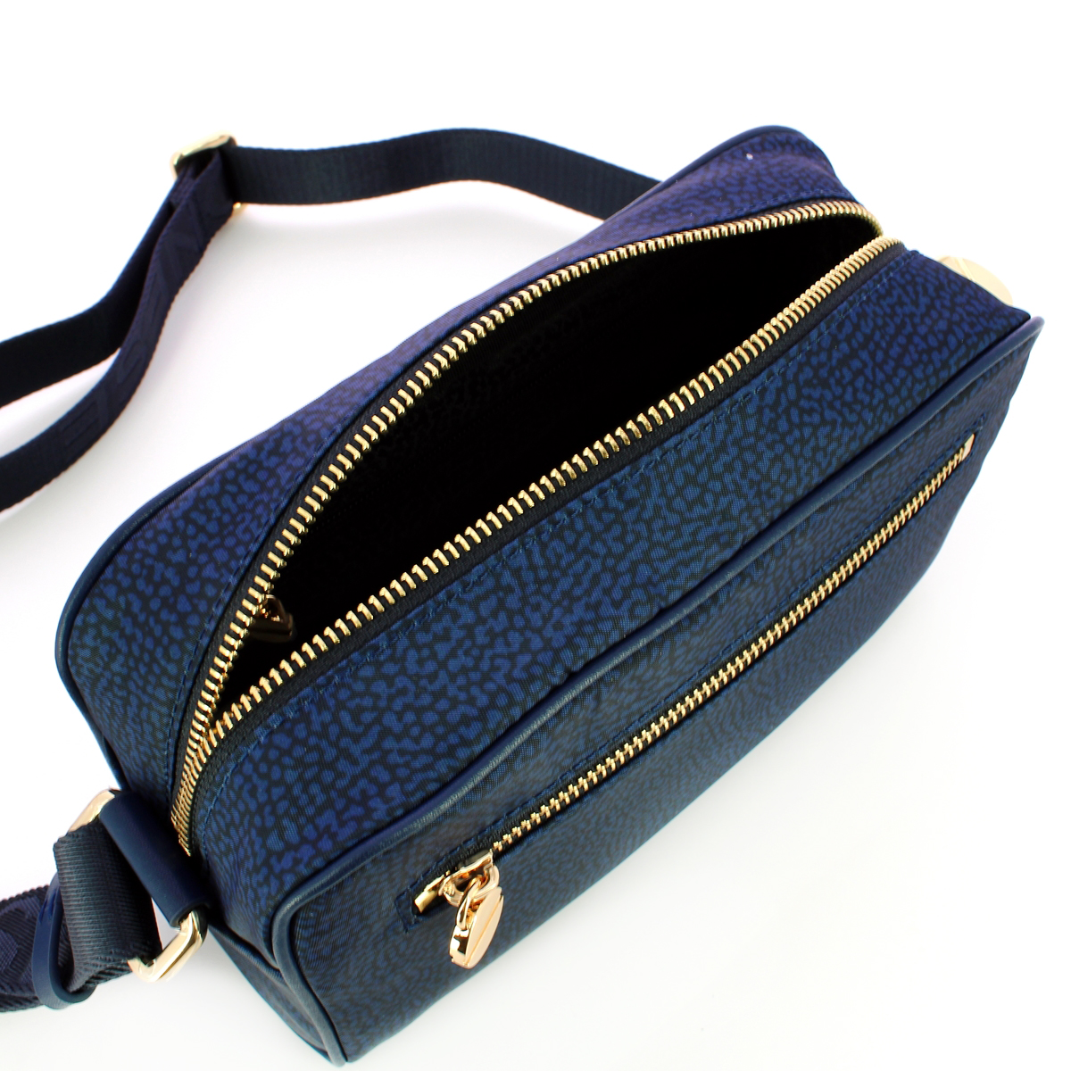 Borbonese Tracollina Small in Nylon Riciclato Blu - 4 Borbonese Tracollina Small in Nylon Riciclato Blu - 4