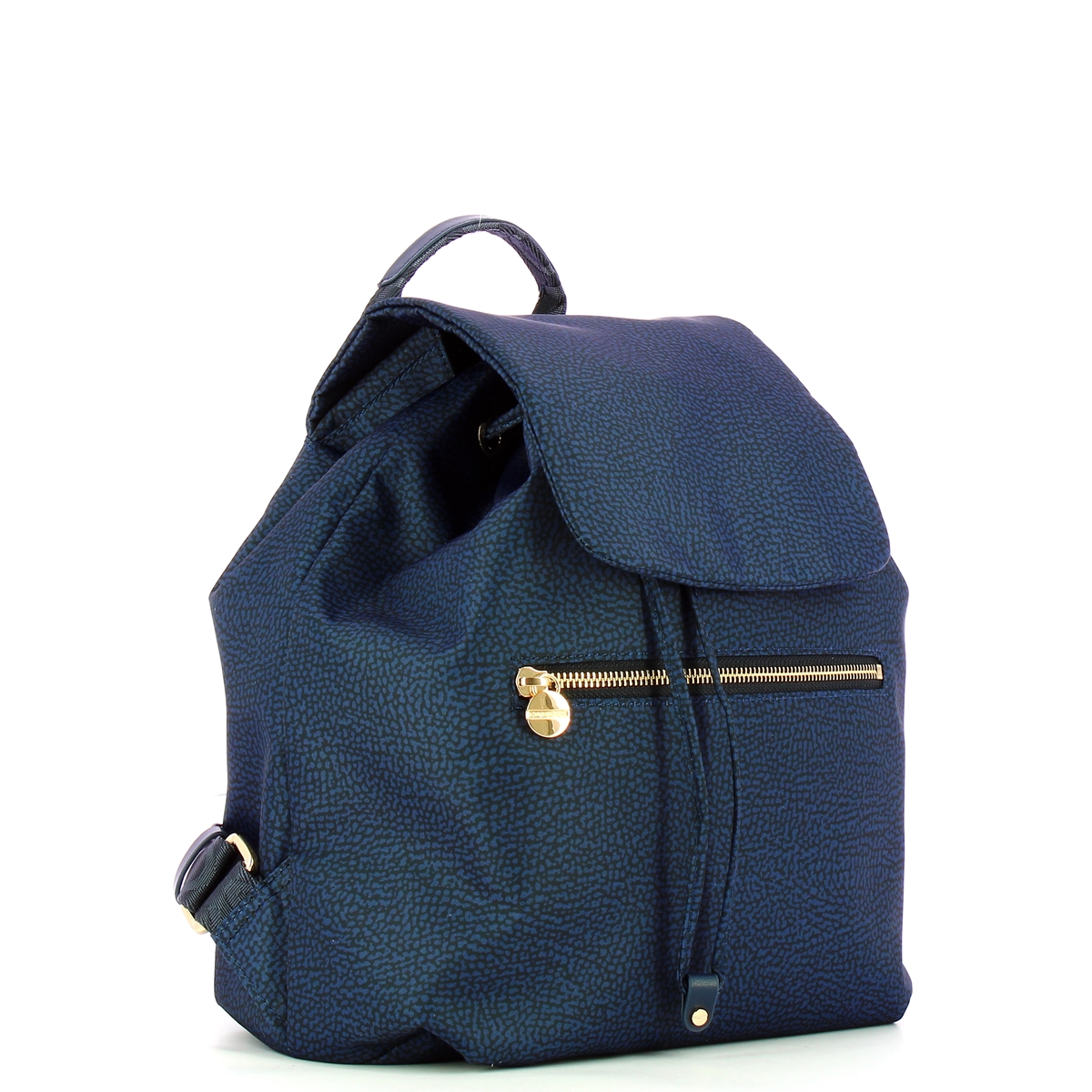 Borbonese Zaino Medium in Nylon Riciclato Blu - 2 Borbonese Zaino Medium in Nylon Riciclato Blu - 2