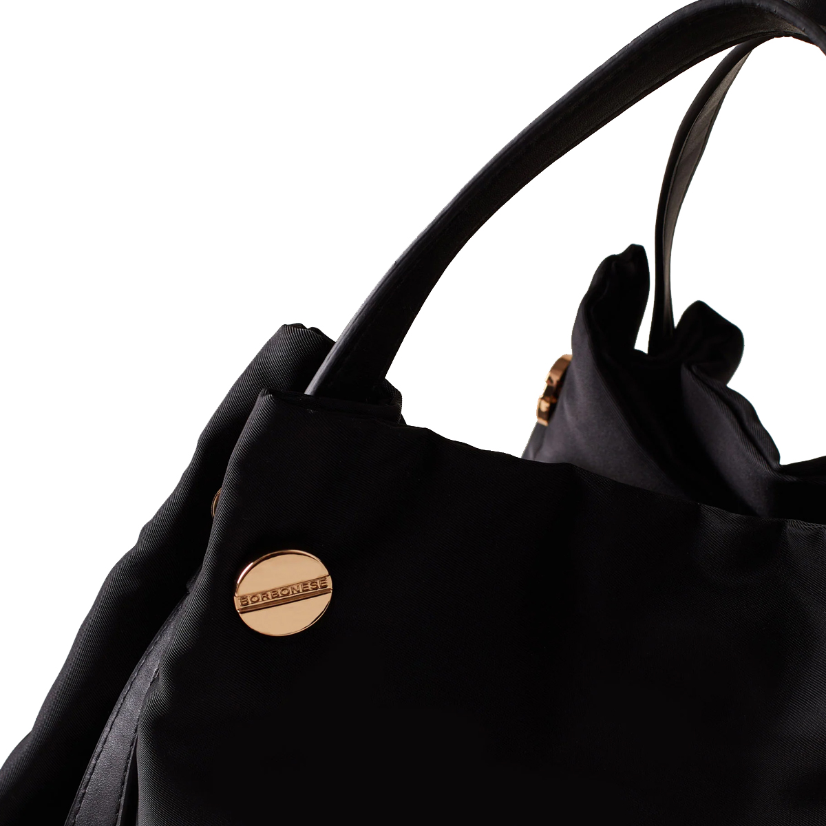 Borbonese New Orbit Large OP Naturale Nero Shopper - 4 Borbonese New Orbit Large OP Naturale Nero Shopper - 4