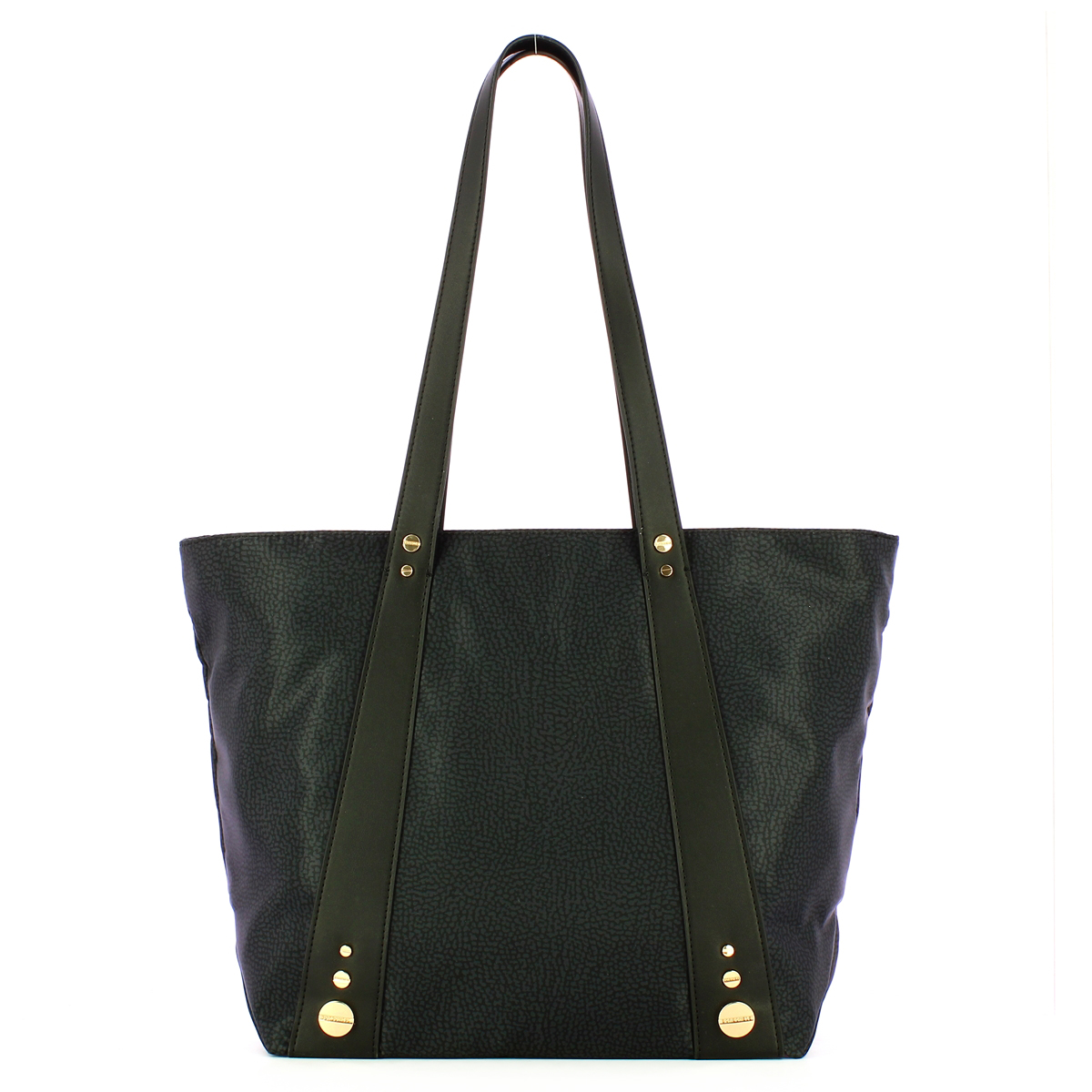 Borbonese Shopping Bag Medium Road Dark Black - 3 Borbonese Shopping Bag Medium Road Dark Black - 3