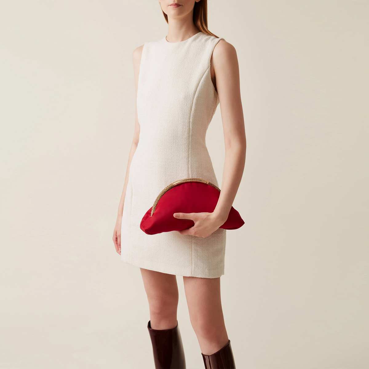 Borbonese Clutch Trésor Borgogna OP Naturale - 4 Borbonese Clutch Trésor Borgogna OP Naturale - 4