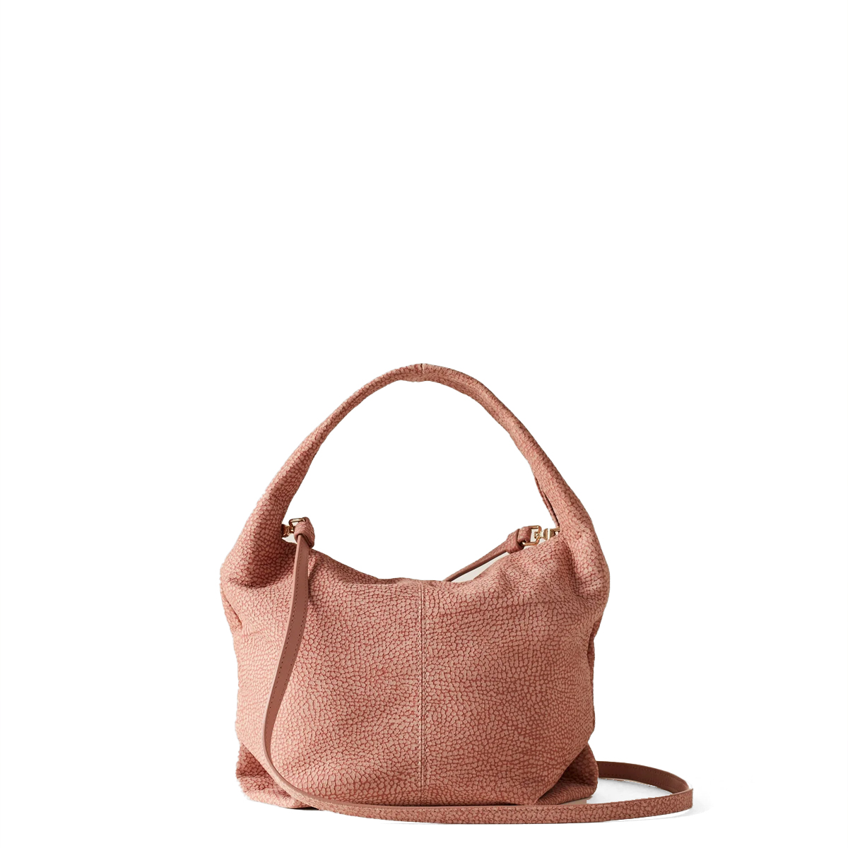 Borbonese Borsa a mano Tweet Small in camoscio Blush - 3 Borbonese Borsa a mano Tweet Small in camoscio Blush - 3