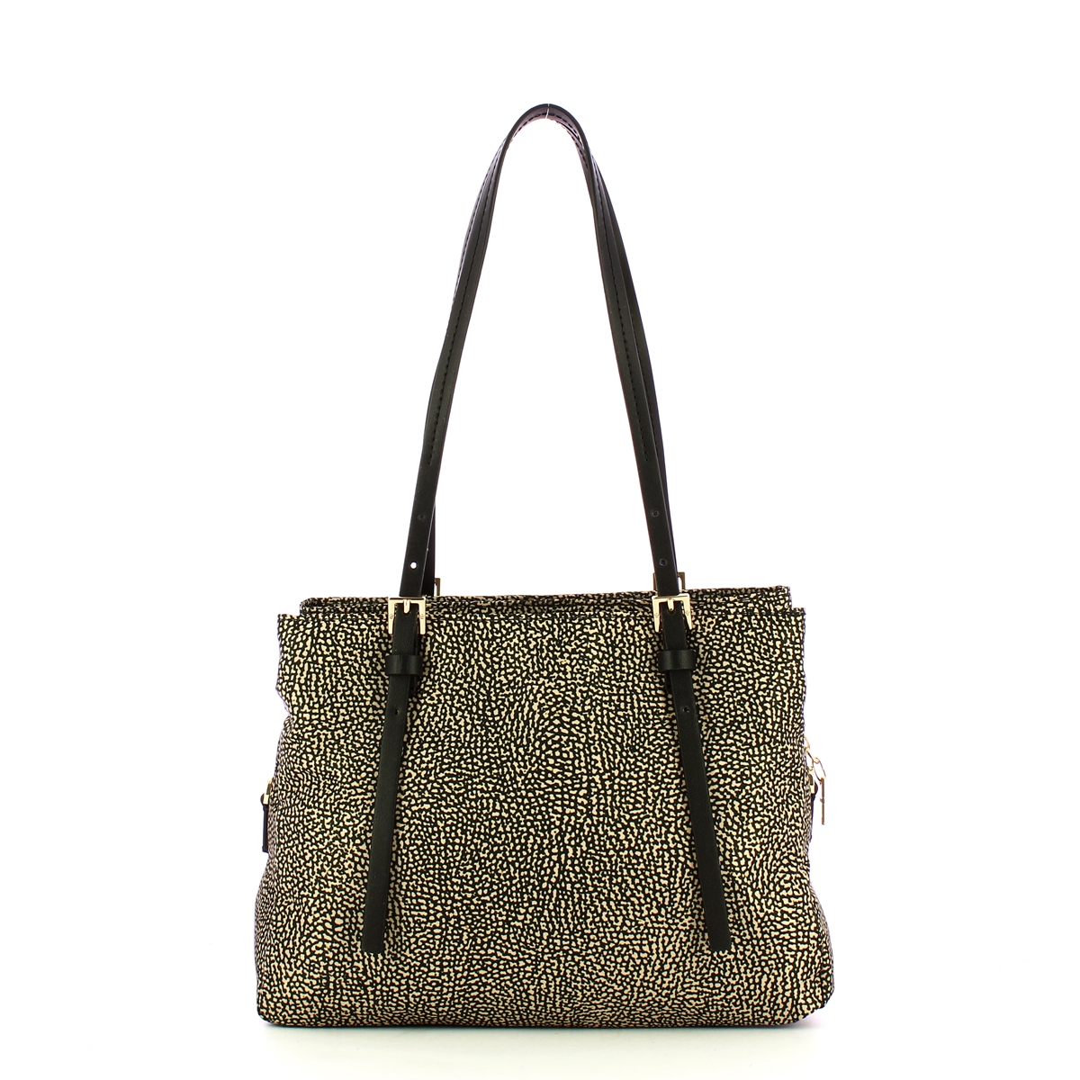 Borbonese Borsa a spalla Medium OP Naturale Nero - 3 Borbonese Borsa a spalla Medium OP Naturale Nero - 3