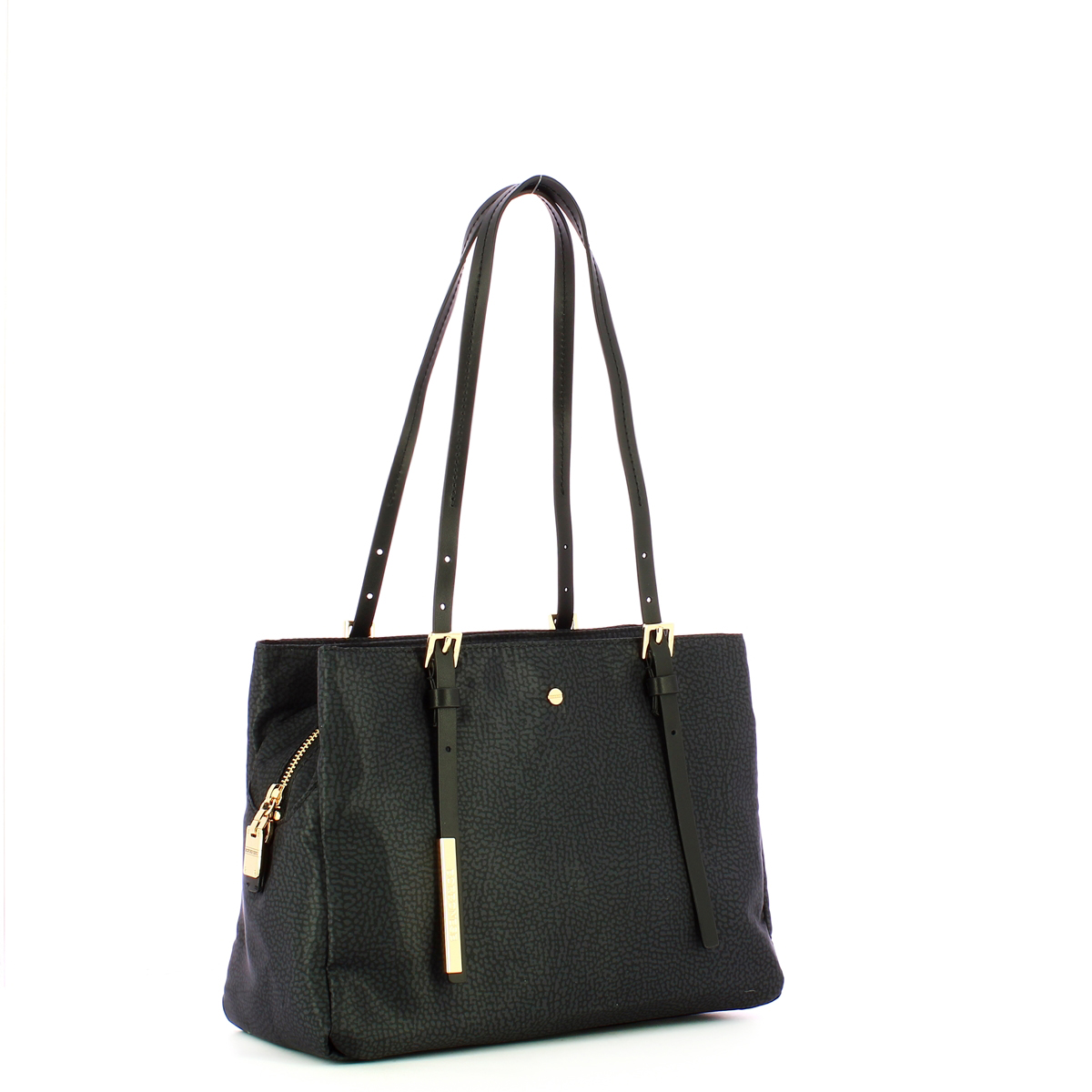 Borbonese Borsa a spalla Medium Dark Black - 2 Borbonese Borsa a spalla Medium Dark Black - 2
