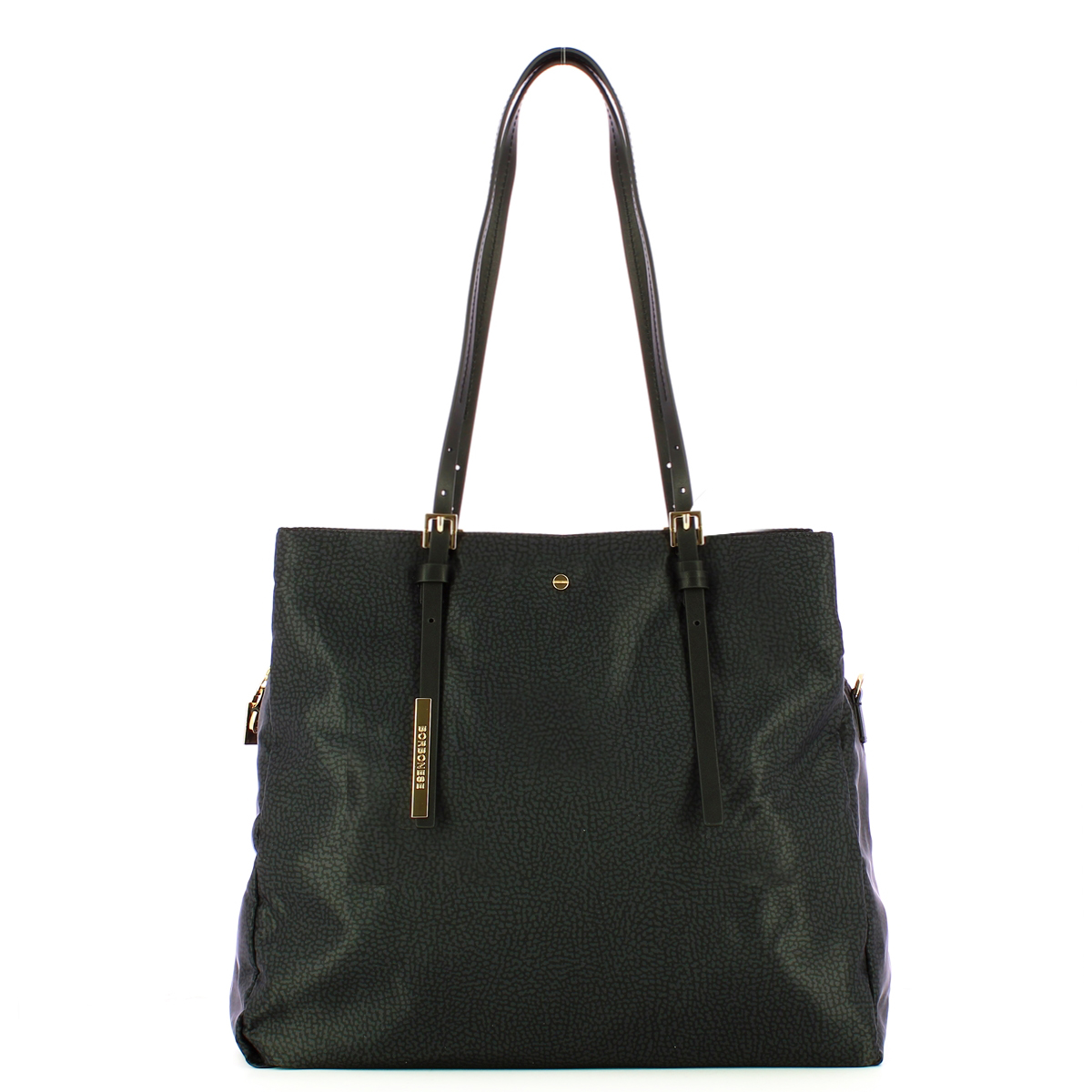Borbonese Borsa a spalla Large Dark Black - 1 Borbonese Borsa a spalla Large Dark Black - 1