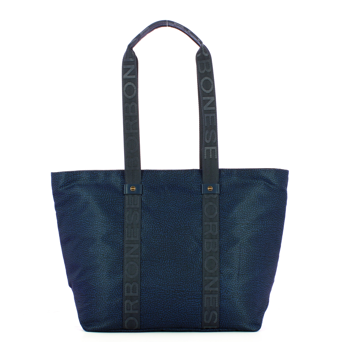 Borbonese Shopper Eco Line Medium Blu - 1 Borbonese Shopper Eco Line Medium Blu - 1