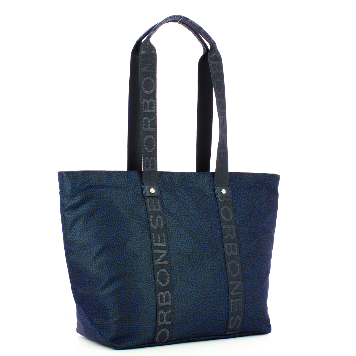 Borbonese Shopper Eco Line Medium Blu - 2 Borbonese Shopper Eco Line Medium Blu - 2
