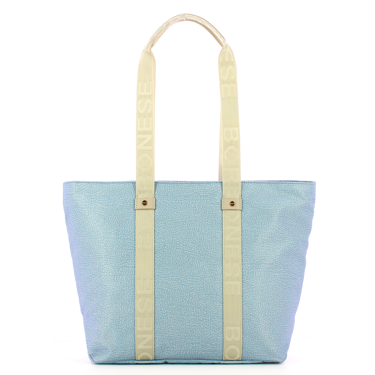 Borbonese Shopper Eco Line Medium Topazio Grigio Chiaro - 1 Borbonese Shopper Eco Line Medium Topazio Grigio Chiaro - 1