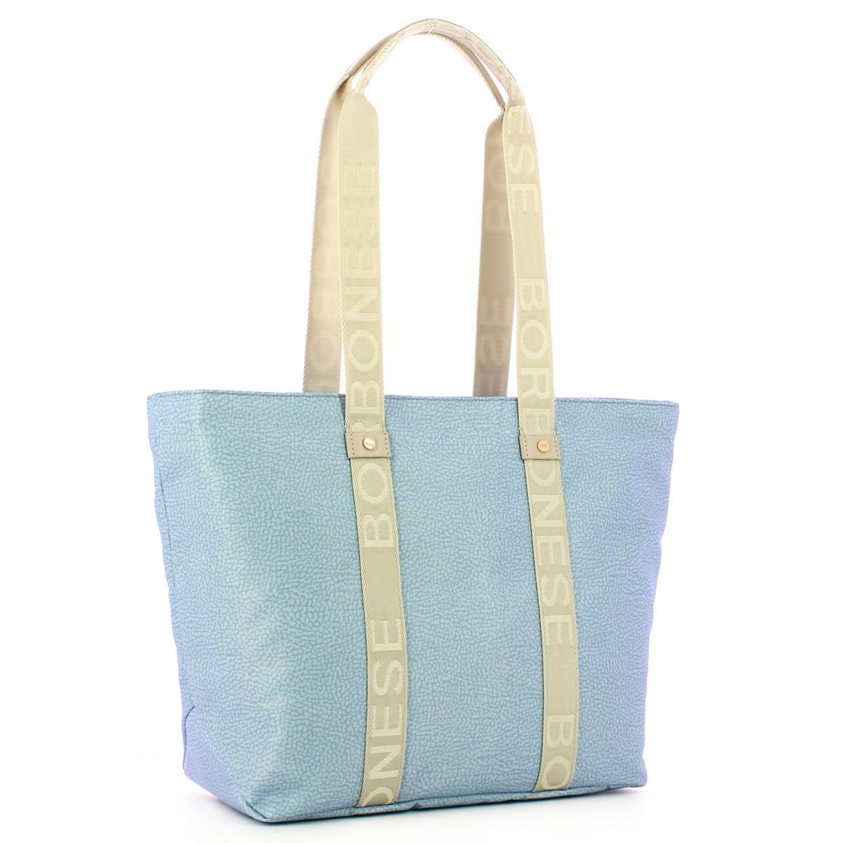 Borbonese Shopper Eco Line Medium Topazio Grigio Chiaro - 2 Borbonese Shopper Eco Line Medium Topazio Grigio Chiaro - 2