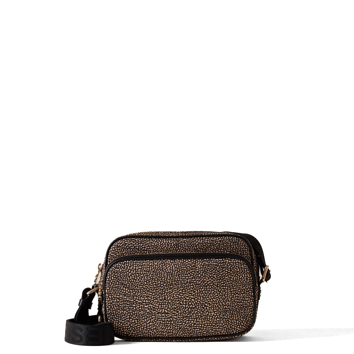 Borbonese Camera Bag Small OP Naturale Nero - 1 Borbonese Camera Bag Small OP Naturale Nero - 1